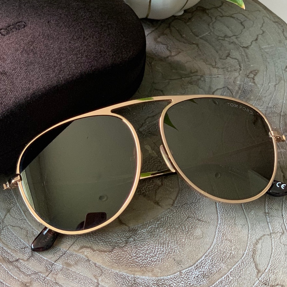Tom Ford Jason Aviator Sunglasses Gold Rim 100% UV protection - UNISEX